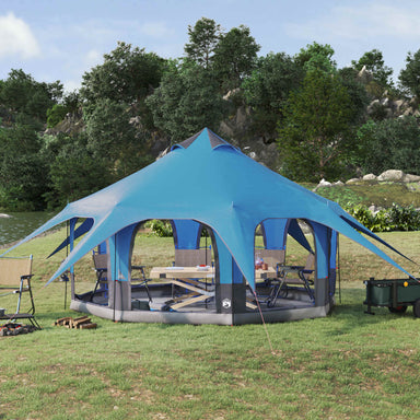 Gezinstent Blauw 5-persoons 185T Polyester met PU Coating