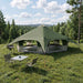Gezinstent Groen 18-Persoon 185T Polyester met PU Coating