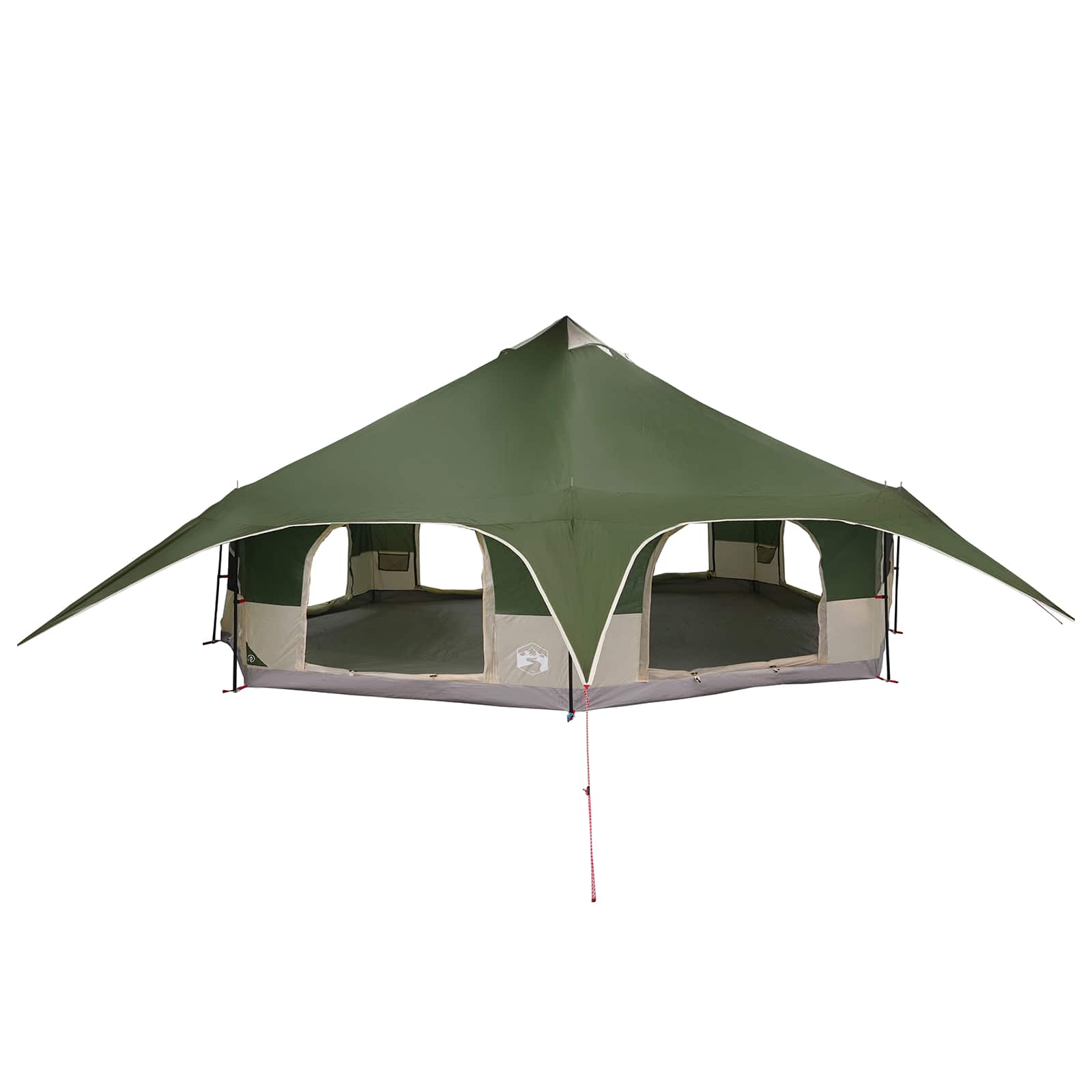 Gezinstent Groen 18-Persoon 185T Polyester met PU Coating
