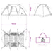 Tunneltent Blauw 520 x 260 x 175 cm