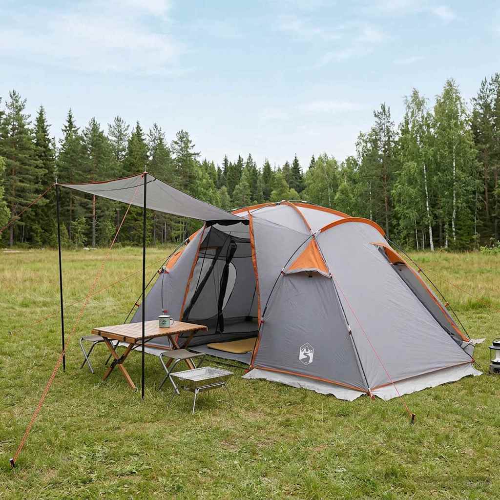 Tunneltent Grijs en Oranje 520 x 260 x 175 cm