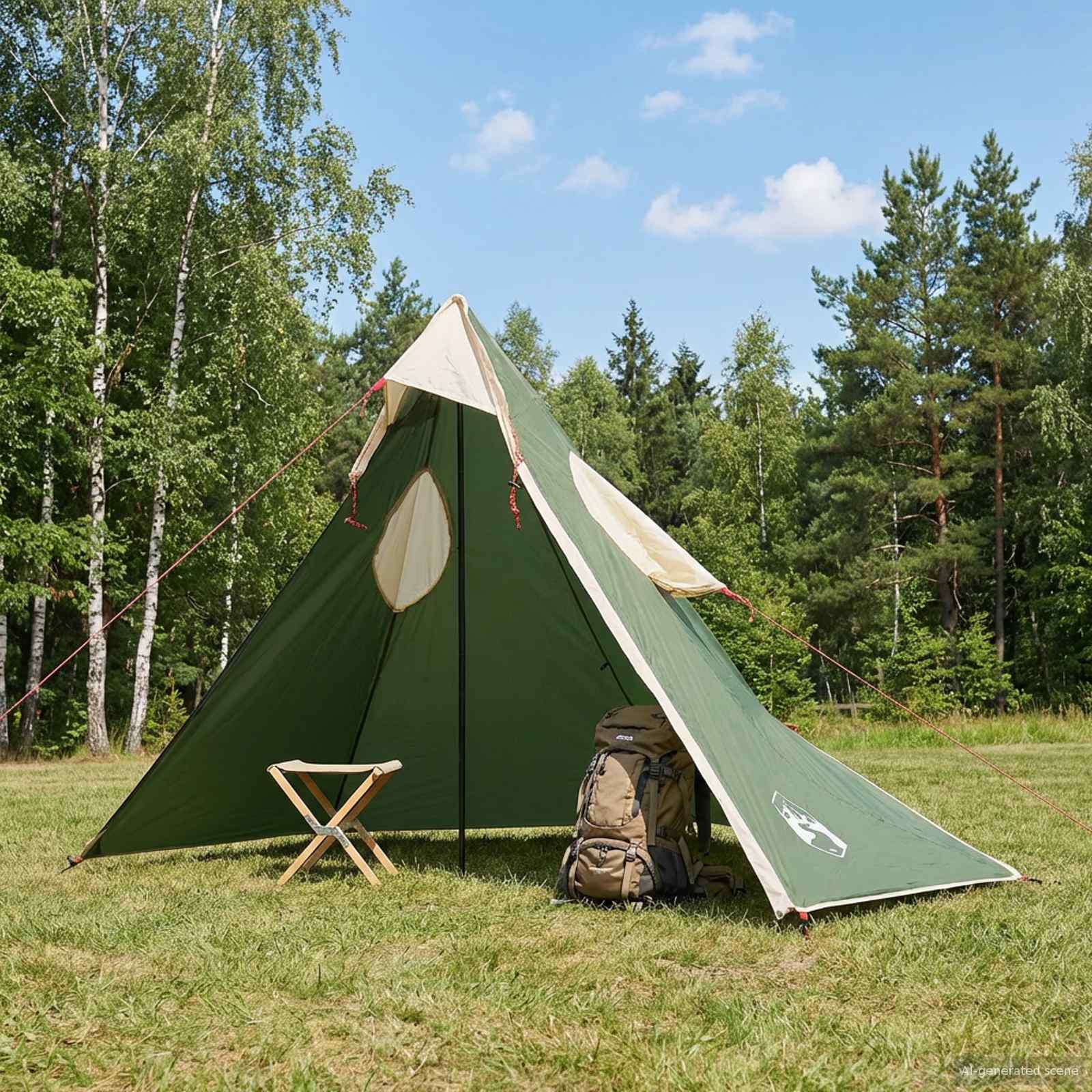 2-in-1 Regen Poncho met Kap Groen 262 x 126 x 130 cm