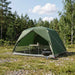 Backpacking Tent Groen 2-persoons 185T Polyester met PU Coating