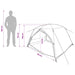 Backpacking Tent Grijs en Oranje 2-persoons