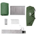 Backpacking Tent Groen 4-persoons 185T Polyester met PU Coating