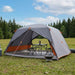 Backpacking Tent Grijs en Oranje 4-persoons