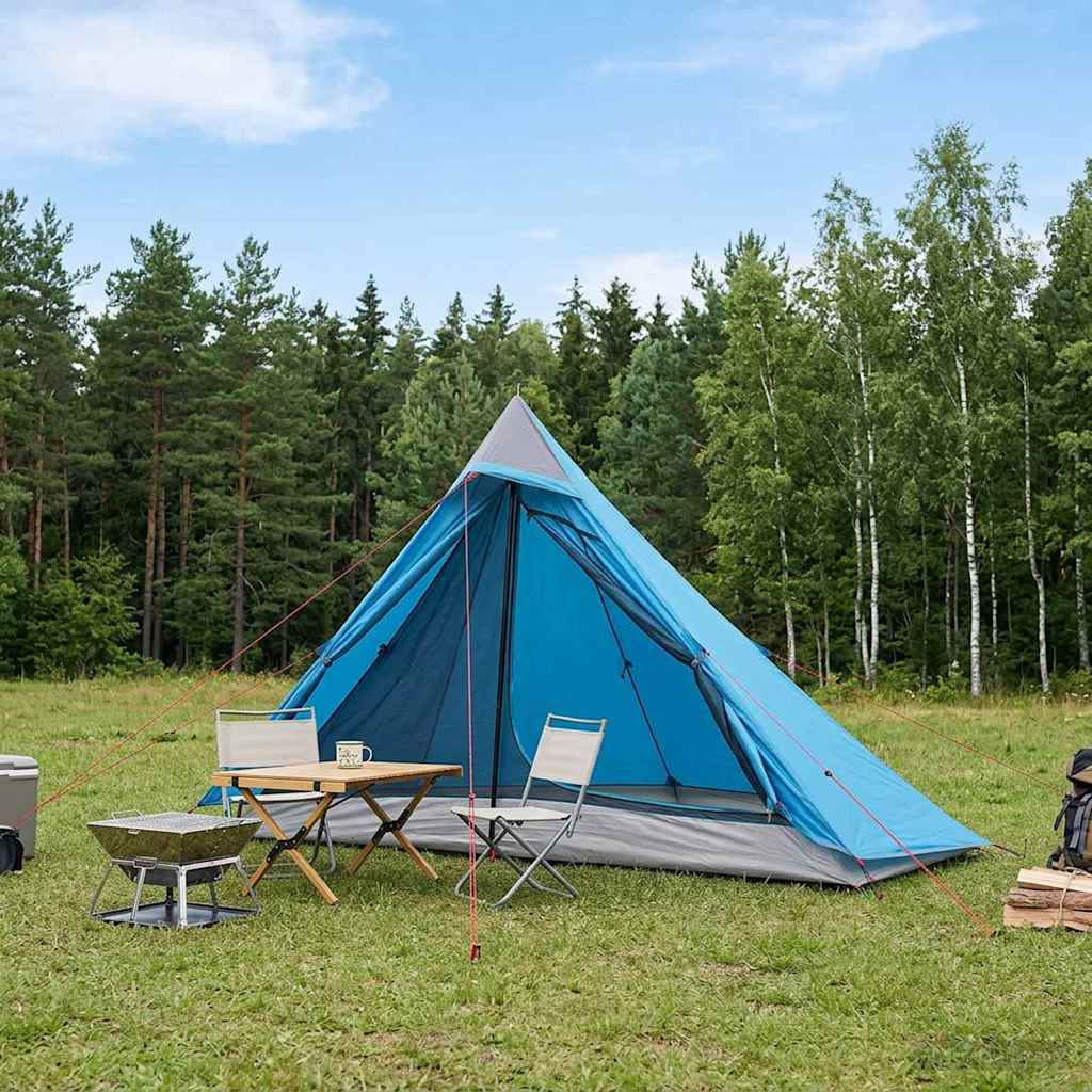 Backpacking Tent Blauw 222 x 85 x 125 cm