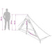 Backpacking Tent Blauw 222 x 85 x 125 cm