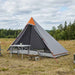 Backpacking Tent Grijs en Oranje 222 x 85 x 125 cm
