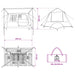 Tunneltent Groen 400 x 278 x 182 cm