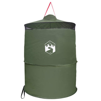Pop-up Toilet Tent met Hangende Touw Groen 97 x 126 cm