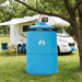 Pop-up Toilet Tent met Hangende Touw Blauw 97 x 126 cm