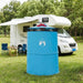 Pop-up Toilet Tent met Hangende Touw Blauw 97 x 126 cm