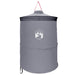Pop-up Toilet Tent met Hangende Touw Grijs en Oranje