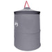Pop-up Toilet Tent met Hangende Touw Grijs en Oranje