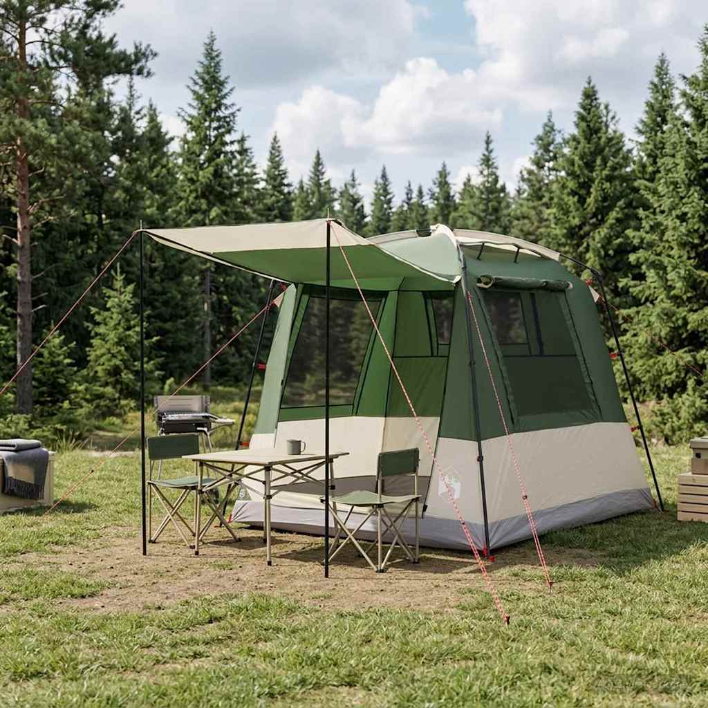 Partytent Groen 4-persoons 185T Polyester met PU Coating