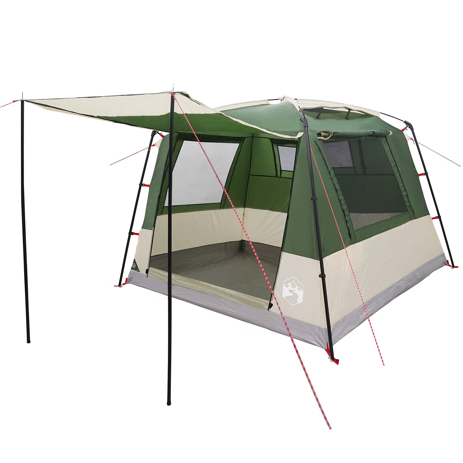 Partytent Groen 10-persoons 185T Polyester met PU Coating