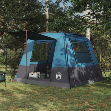 Partytent Blauw 10-persoons 185T Polyester met PU Coating