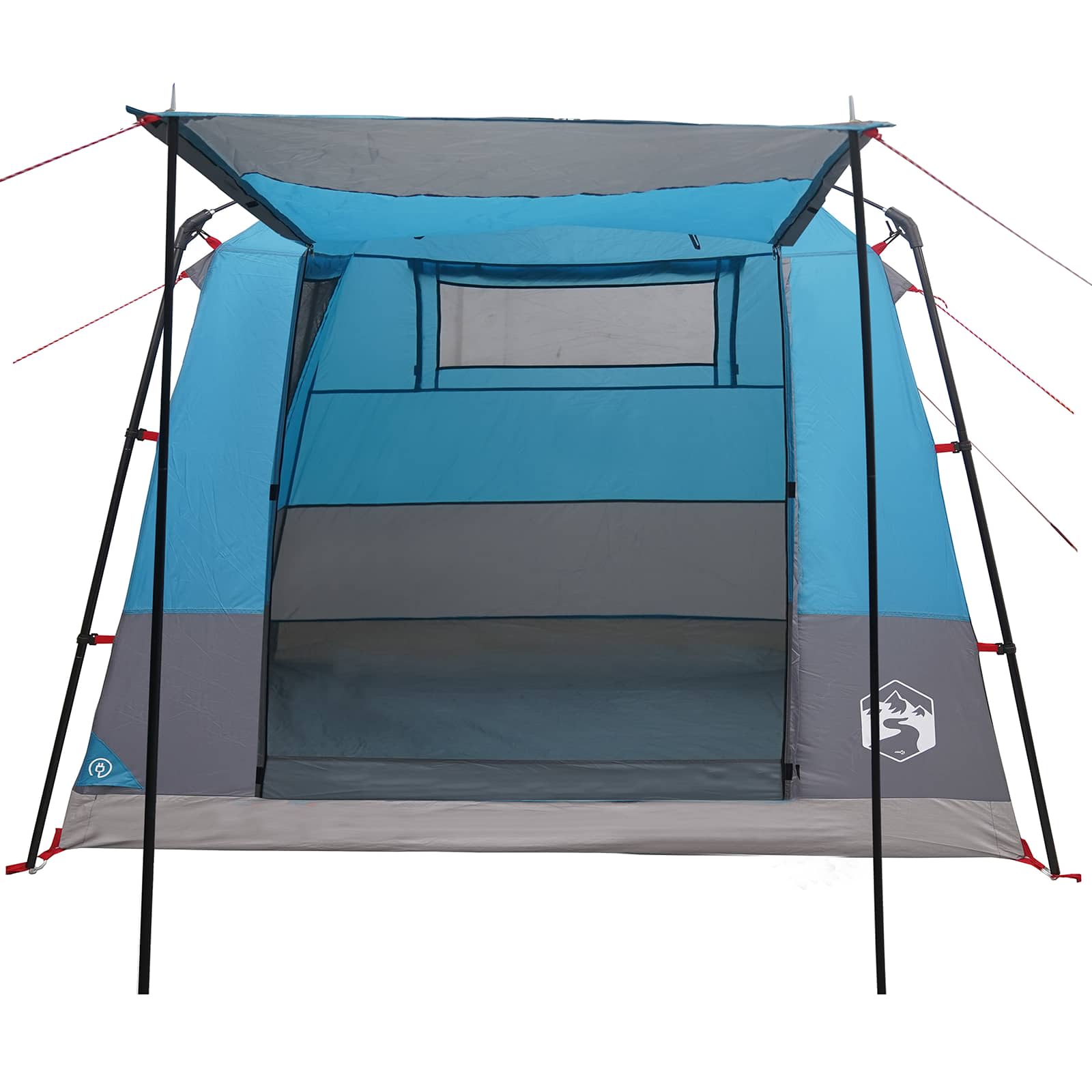 Partytent Blauw 10-persoons 185T Polyester met PU Coating