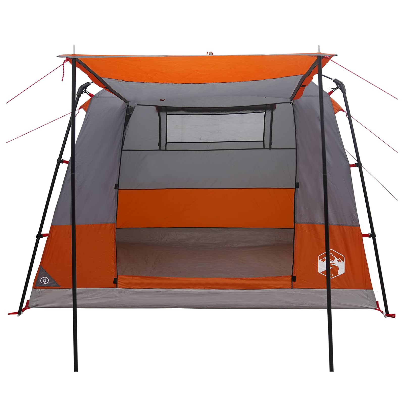 Partytent Grijs en Oranje 10-persoons