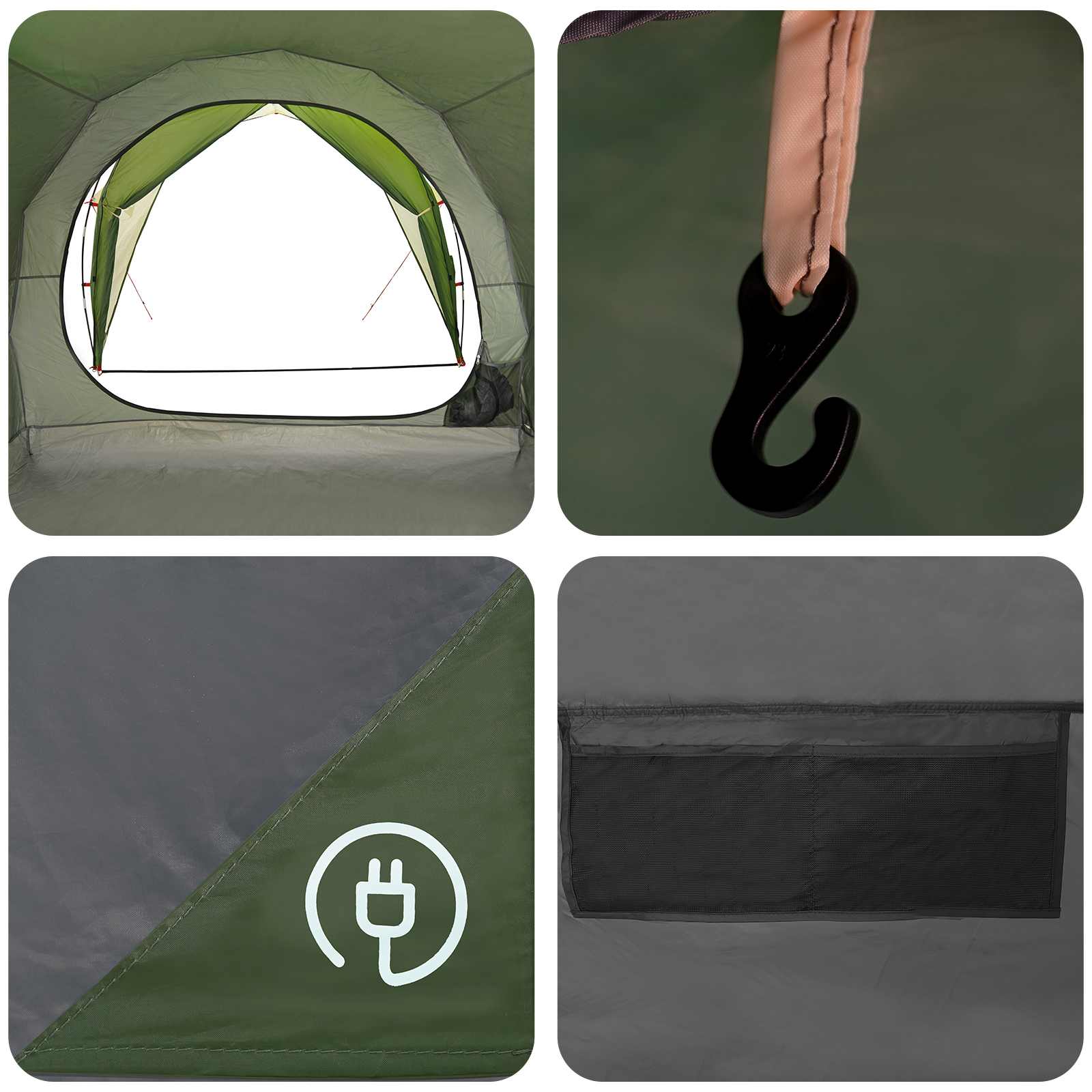 Tunneltent Groen 382 x 262 x 214 cm