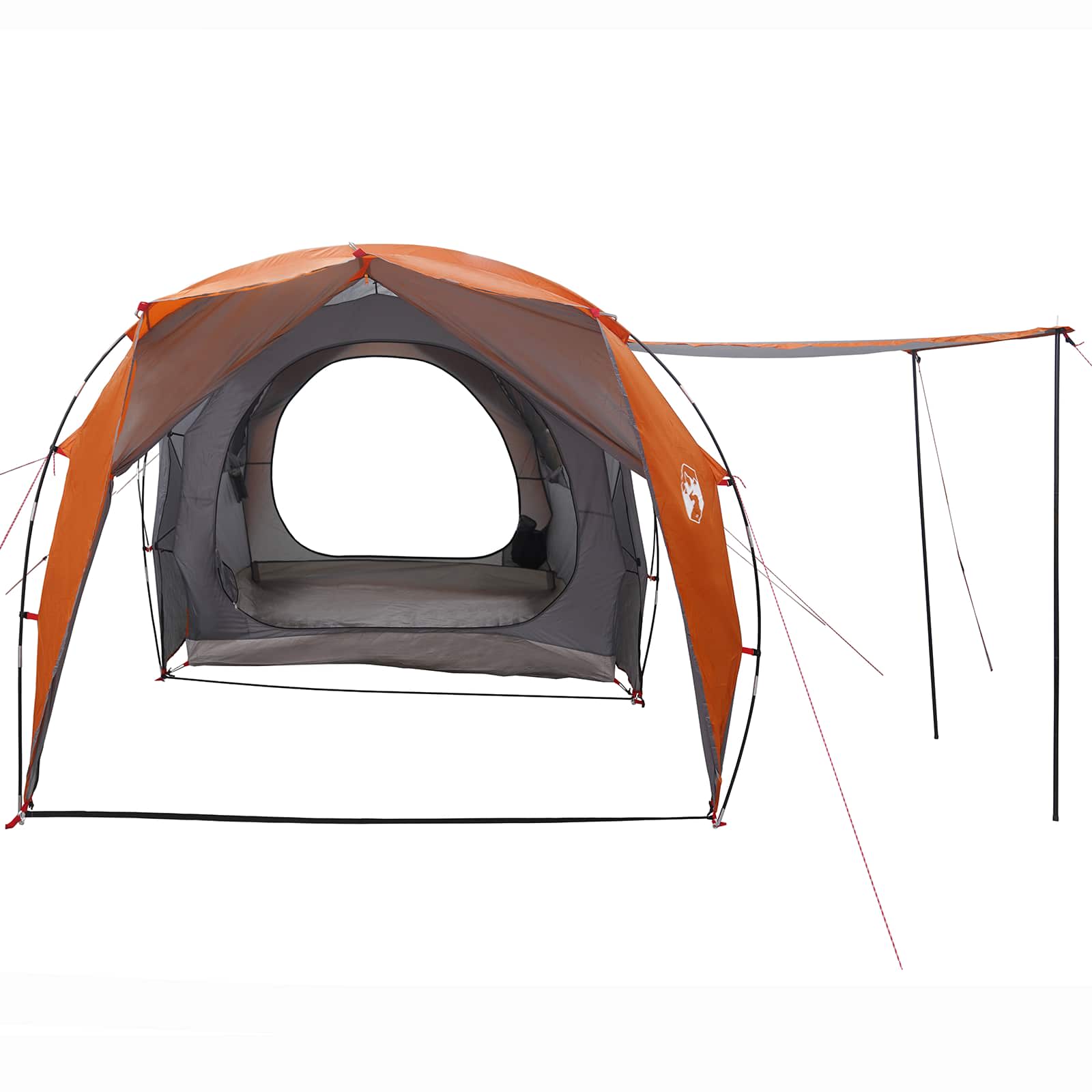 Tunneltent Grijs en Oranje 382 x 262 x 214 cm