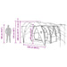 Tunneltent Blauw 562 x 265 x 216 cm