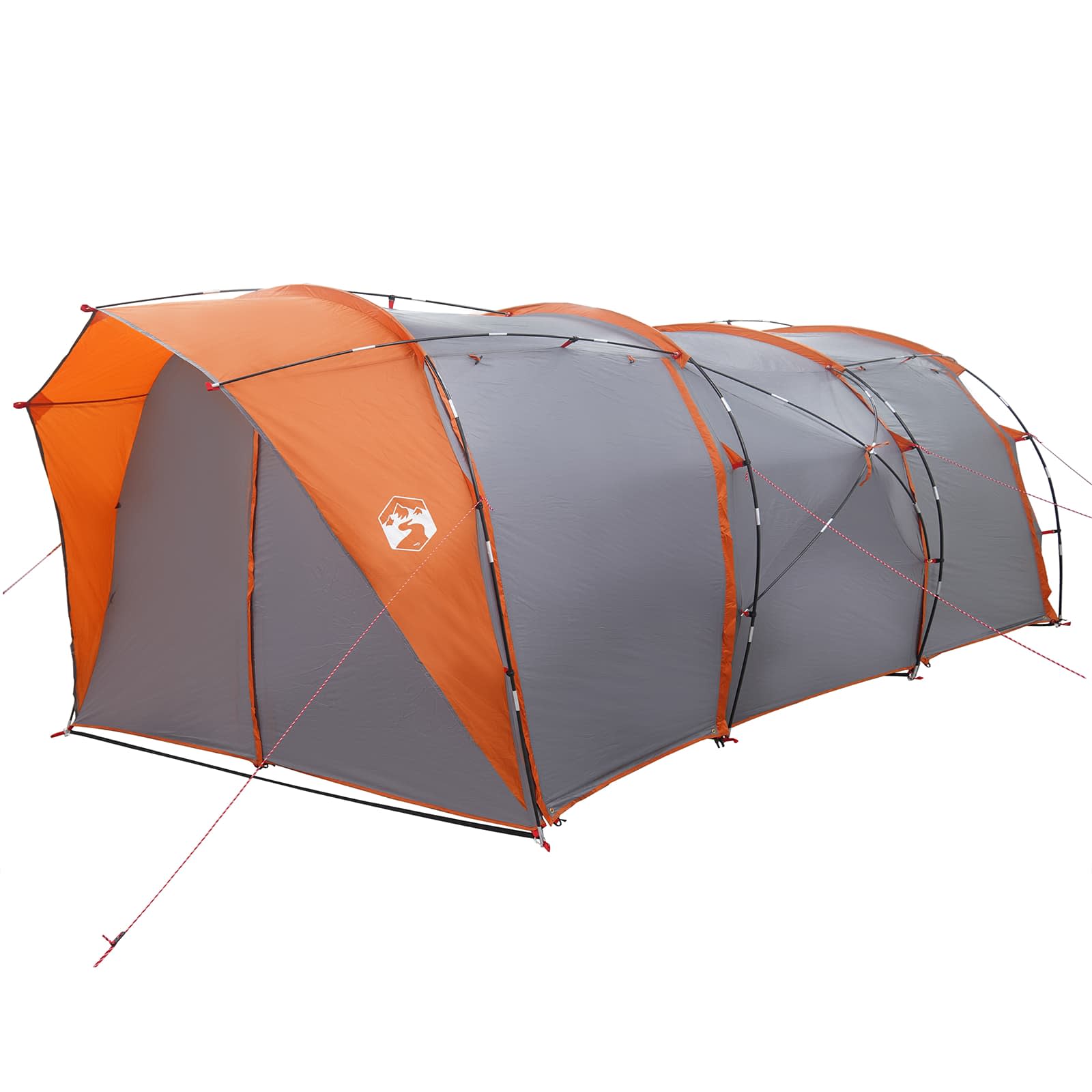 Tunneltent Grijs en Oranje 562 x 265 x 216 cm