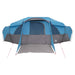 Gezinstent met regenzeil waterdicht tunnel Blauw 18-Persoon