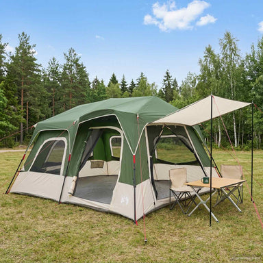 Directe Tent Groen 8-persoons 185T Polyester met PU Coating
