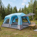 Directe Tent Blauw 8-persoons 185T Polyester met PU Coating