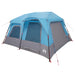Directe Tent Blauw 8-persoons 185T Polyester met PU Coating