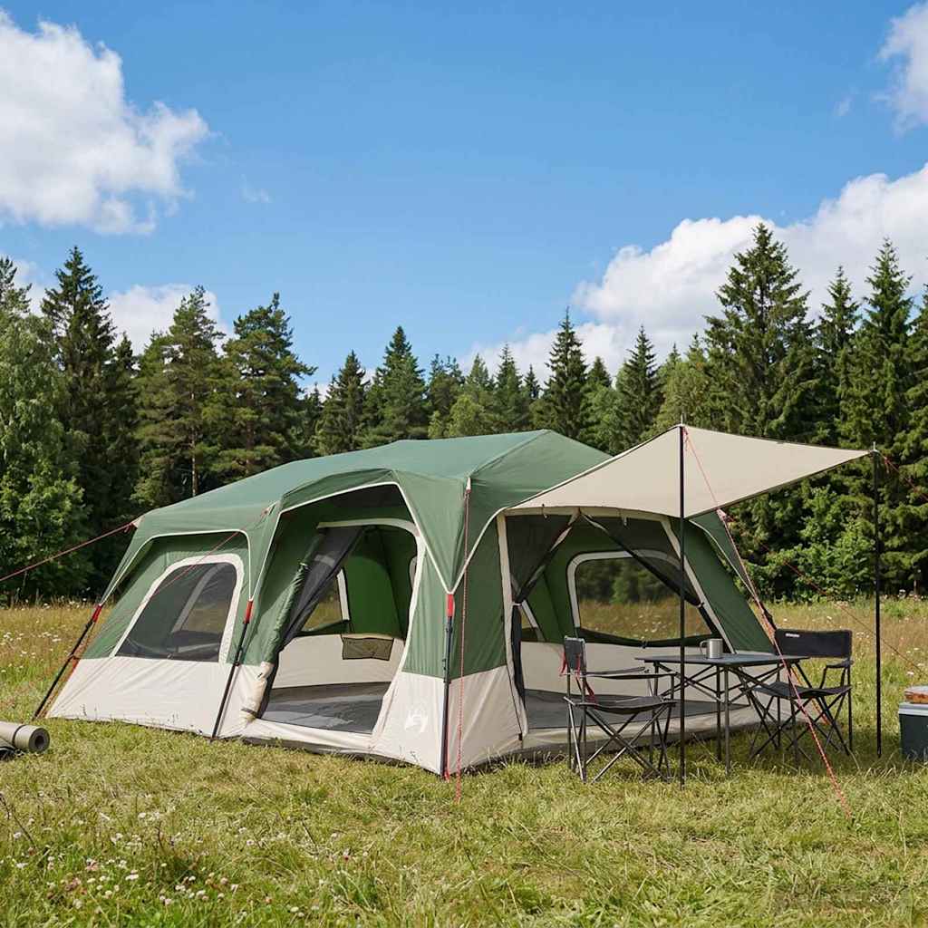 Directe Tent 10-persoons Groen 185T Polyester met PU Coating