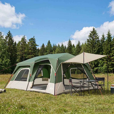 Directe Tent 10-persoons Groen 185T Polyester met PU Coating