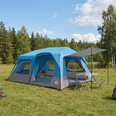 Directe Tent 10-persoons Blauw 185T Polyester met PU Coating