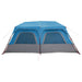 Directe Tent 10-persoons Blauw 185T Polyester met PU Coating