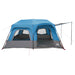 Directe Tent 10-persoons Blauw 185T Polyester met PU Coating