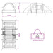 Directe Tent Blauw 524 x 232 x 192 cm