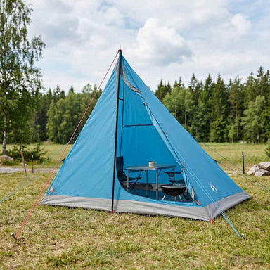 Backpacking Tent Blauw 2-persoons 185T Polyester met PU Coating