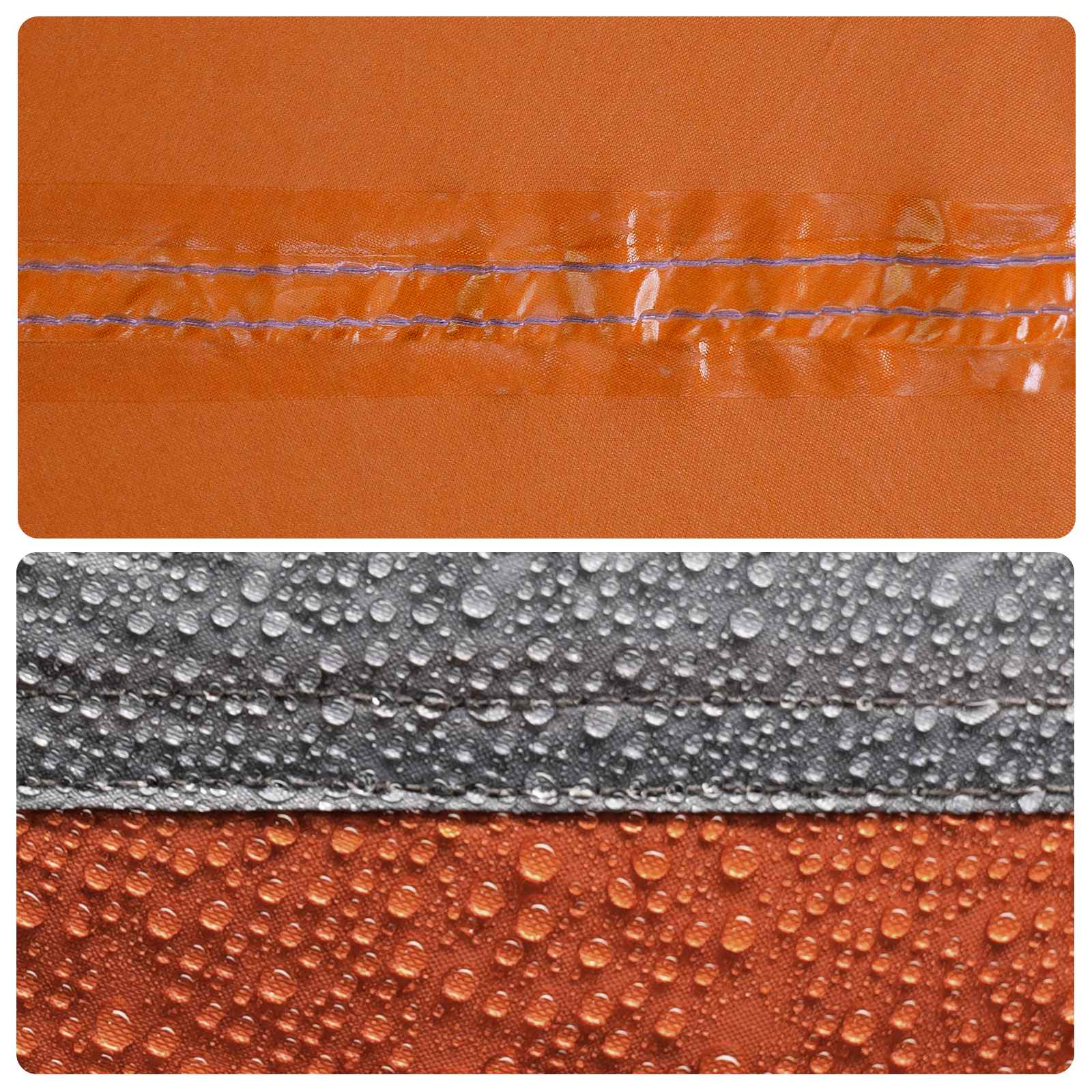 Backpacking Tent Grijs en Oranje 2-persoons