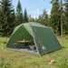 Tunneltent Groen 4-persoons 185T Polyester met PU Coating