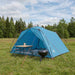 Tunneltent Blauw 4-persoons 185T Polyester met PU Coating