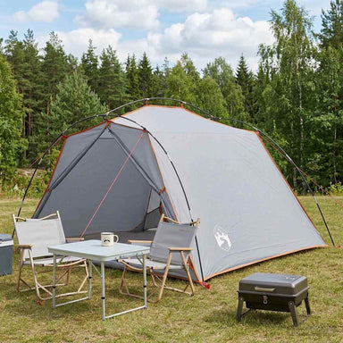 Tunneltent Grijs en Oranje 4-persoons