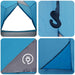 Tunneltent Blauw 2-persoons 185T Polyester met PU Coating