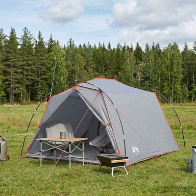 Tunneltent Grijs en Oranje 2-persoons