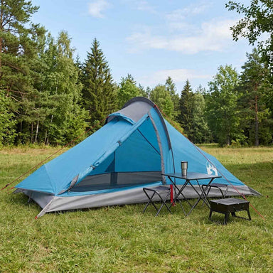 Backpacking Tent Blauw 4-persoons 185T Polyester met PU Coating