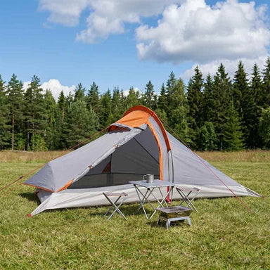 Backpacking Tent Grijs en Oranje 4-persoons