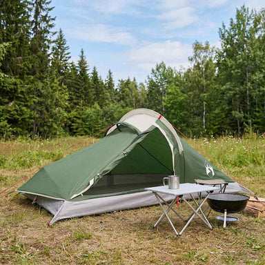 Backpacking Tent Groen 2-persoons 185T Polyester met PU Coating