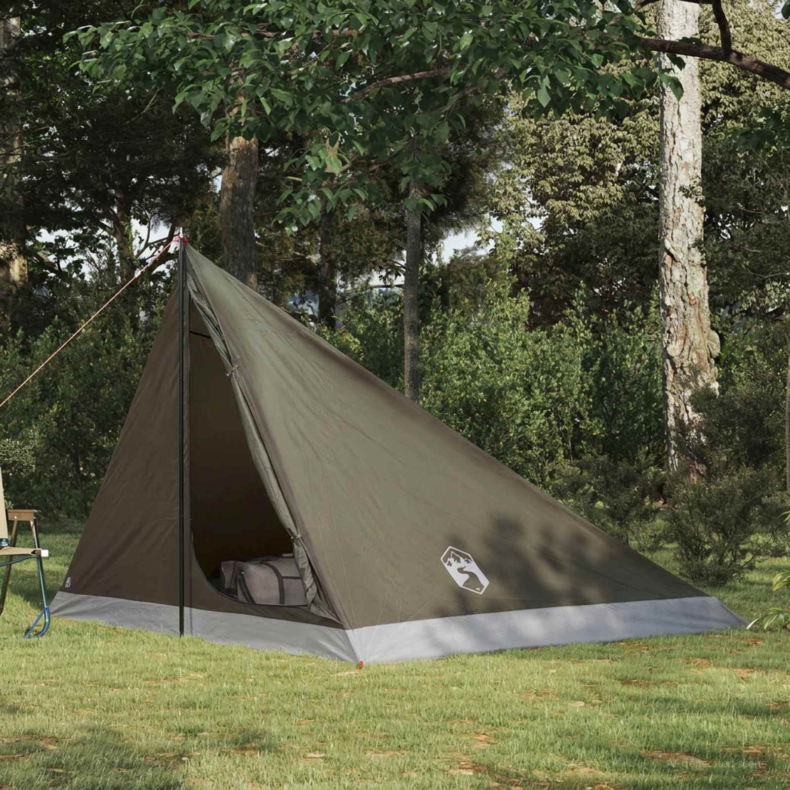 Backpacking Tent Bruin en Grijs 4-persoons