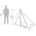 Backpacking Tent Bruin en Grijs 2-persoons